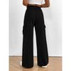 2025 Fashion Loose Casual Wide-leg Women Long Pants Drawstring Solid Color Pockets Sweatpants Office Autumn Wintercasual Jogging Pants Simple Trousers