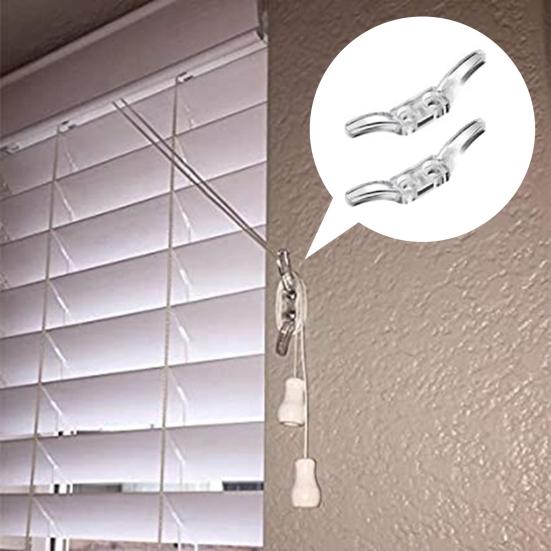 12Pcs Transparent Cord Cleats for Blinds Keep Your Window Blinds And Curtains Tidy Stable Positioning Hooks