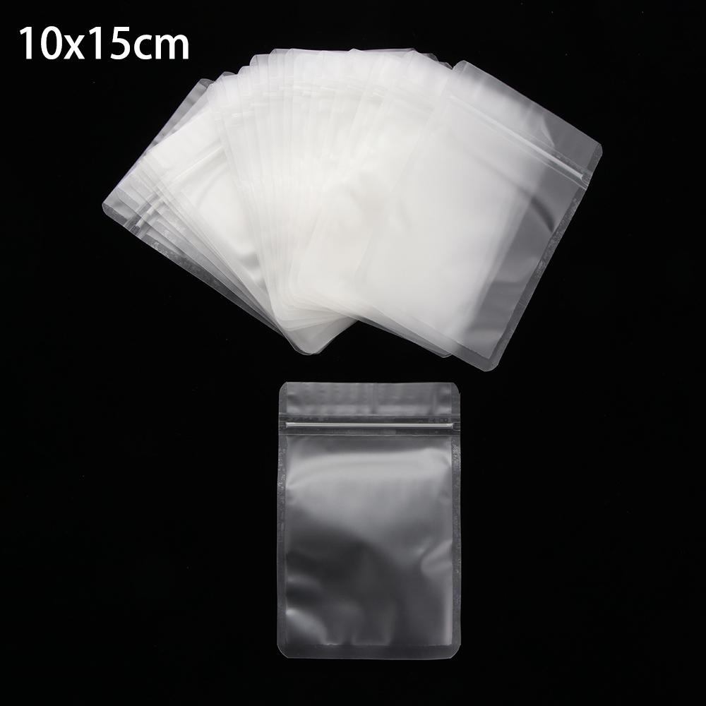 20Pcs Matte Zipper Bag Aluminum Foil Hologram Food Pouch Small Water Proof Zipper Reclosable Self Seal Pouch Packaging Bag