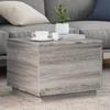 VidaXL Table Basse avec Lumières LED, Bout de Canapé, Table d'Appoint, Meuble de Salon Salle de Séjour Intérieur, Moderne, 839873