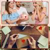 1-5Rolls Red Pink Heart Stickers(500pcs/Roll)for Valentines Day Wedding Gift Packing Bag Packaging Labels Love DIY Stickers