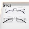 2026 New Thin Anti Blue Light Titanium Reading Glasses Men Flexible Business Presbyopia Computer Readers +1.50