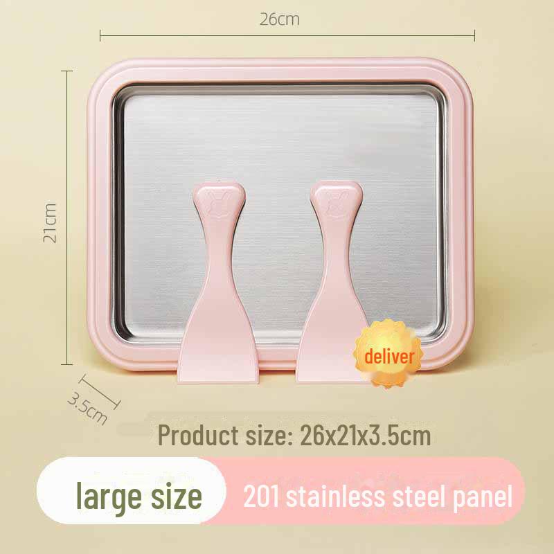 Household Children's Ice Cream Maker with 304 Stainless Steel Tray