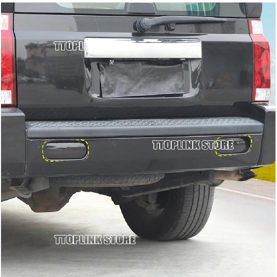 Exterior Rear Fog Lamp Protection Decoration Cover for Jeep Grand Commander 2006-2010 Car Accessories