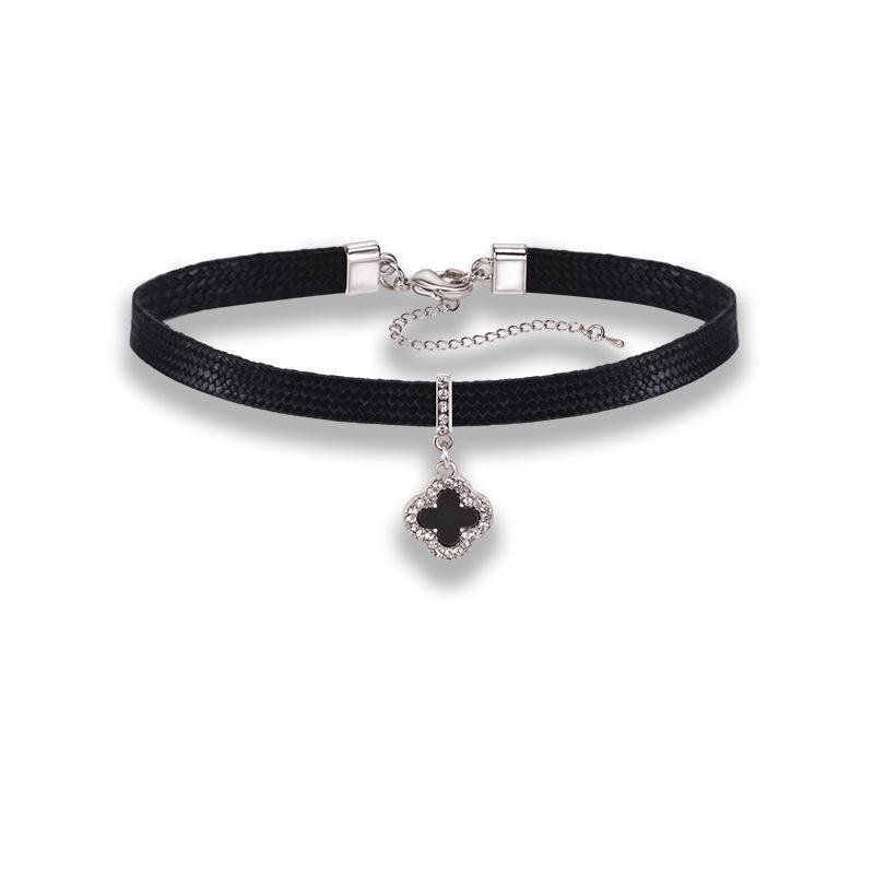 Korean Black Choker Necklace for Women - Fresh Clavicle Chain, Short Neckband Jewelry