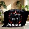 Custom Name Personalized NFL Print Blanket, Home Decor, Bedroom, Sofa, Camping, Couch, Gifts for Birthday Christmas
