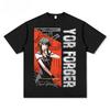 Anime Printed T-shirt Men's Fashion Casual Wear with Short Sleeves Loose and Comfortable T-shirt Daily Couple Clothing