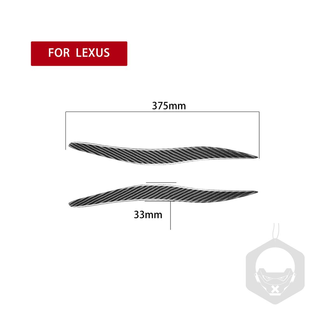 Für Lexus IS250 IS300 2005 - 2012 IS Kohlefaser-Scheinwerferabdeckungen, Augenlid, Glasfaser-Frontlampe, dekorativer Augenbrauenaufkleber