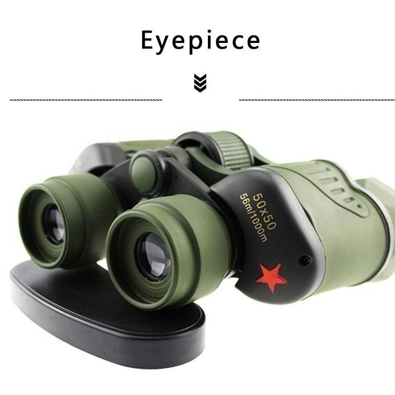HD Portable 50x50 8m/1000m Professional Binoculars Army Military Telescope Night Vision Waterproof Outdoor Hiking Camping Hunting Optics Travel