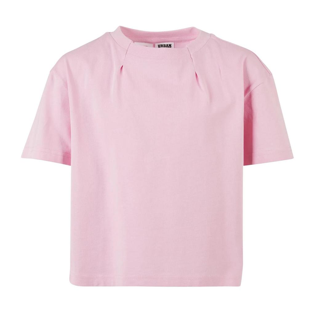 Urban Classics Girls Pleated Organic Oversized T-Shirt