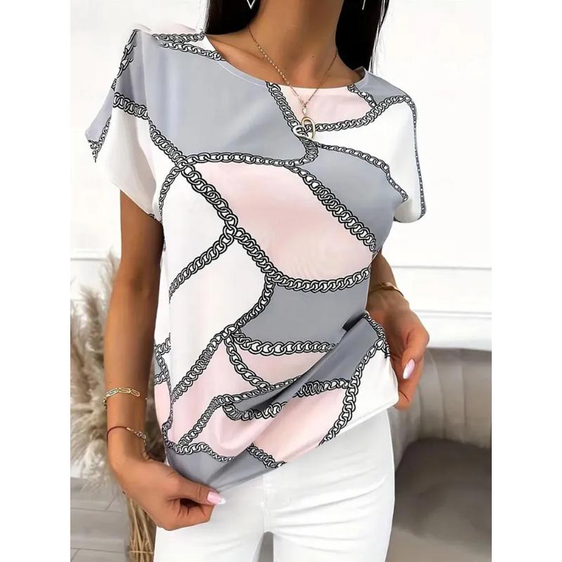 Women's Tops Versatile Comfortable Short Sleeves Fashion Crew Neck Loose T-Shirts Women’s