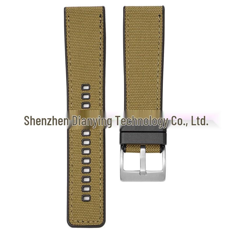 

Quick Release Canvas Watch Strap for Seiko & Huawei GT4 - 22/24mm Swatch-Compatible, Bo Bo Joint Edition 20mm