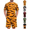 Męski zestaw piżamowy na Halloween Casualowa odzież domowa Bielizna nocna do nocnego relaksu