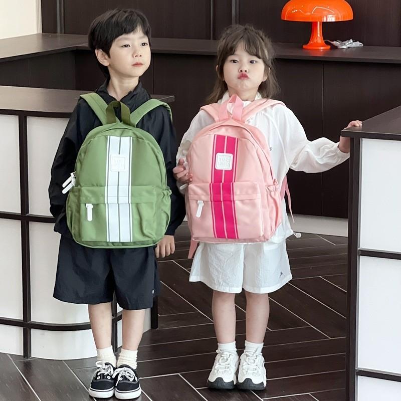 Cute Korean Style Kids Backpack For Boys And Girls Breathable Cotton Fabric