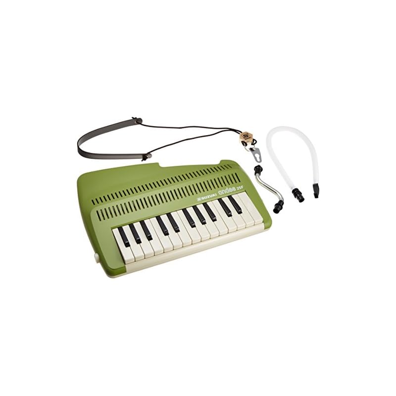 SUZUKI Andes 25F Keyboard Recorder: A keyboard instrument that can play flute sounds and chords. Green.