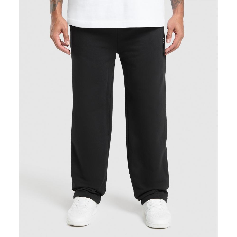 

Gymshark Rest Day Essentials Straight Leg Joggers Black A1c8u Bb2j XS
