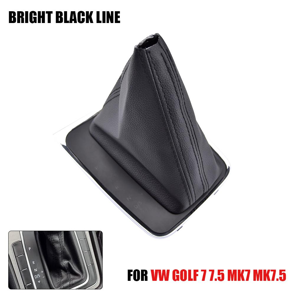 Pro VW Golf 7 7.5 MK7 Auto s levostranným řízením Stylingový Rám Držák Rámeček Řadicí Páky Kožená Manžeta