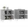 VidaXL Buffets 2 Pcs Sonoma Grey Engineered Wood 3190179