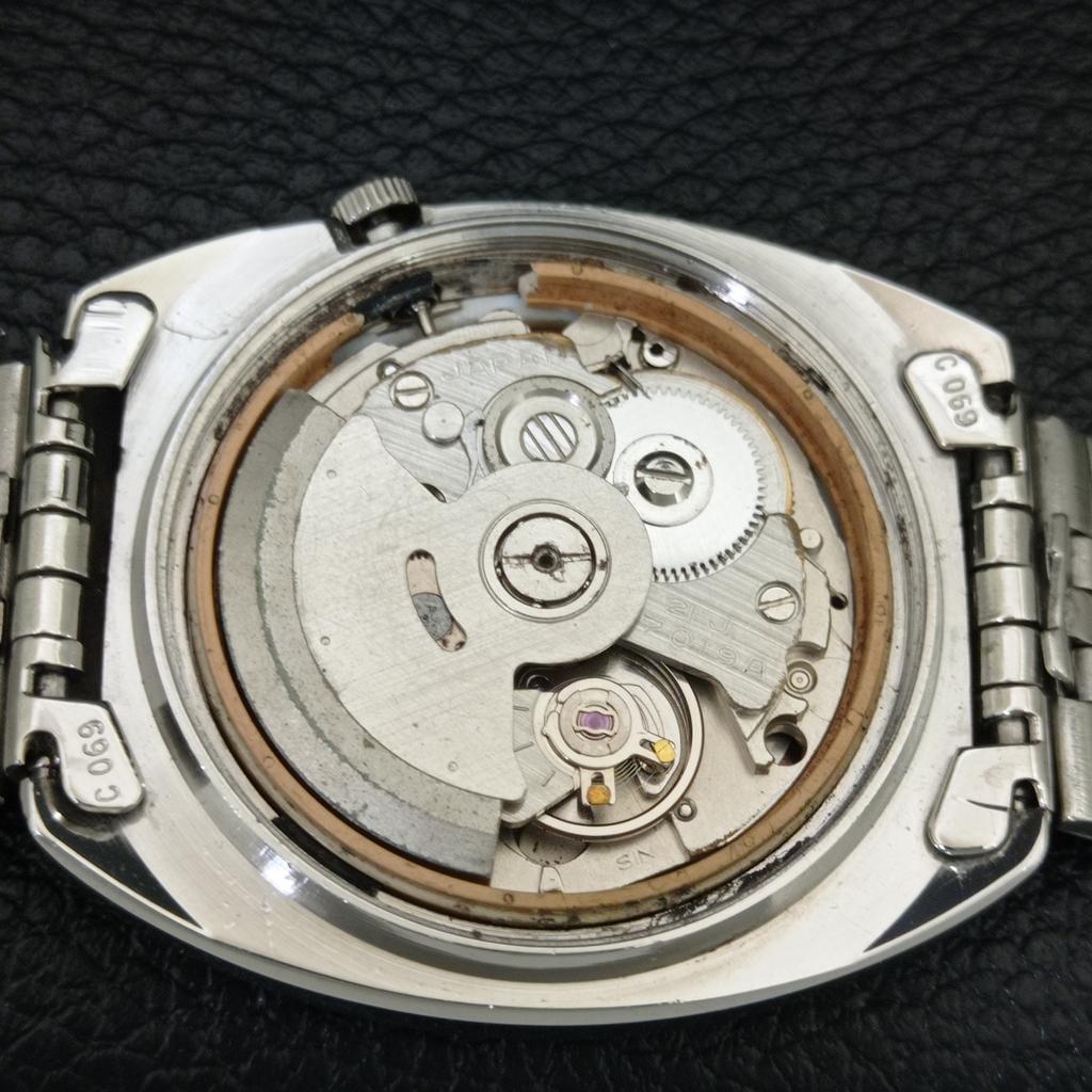 GENUINE VINTAGE SEIKO 5 AUTOMATIC 7019A JAPAN MENS SILVER DIAL WATCH a709190-1