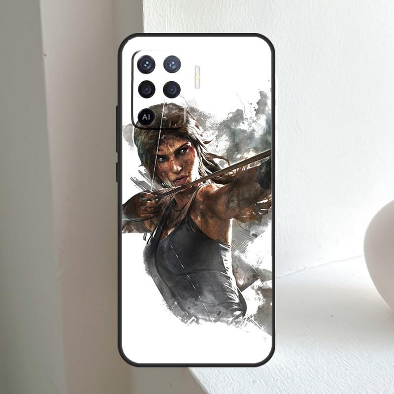 Lara Croft Tomb Raider For OPPO A80 A60 A40 A5 A6 Pro A15 A17 A57 A16 A76 A96 A18 A38 A58 A78 A98 A54 A74 A94 Case