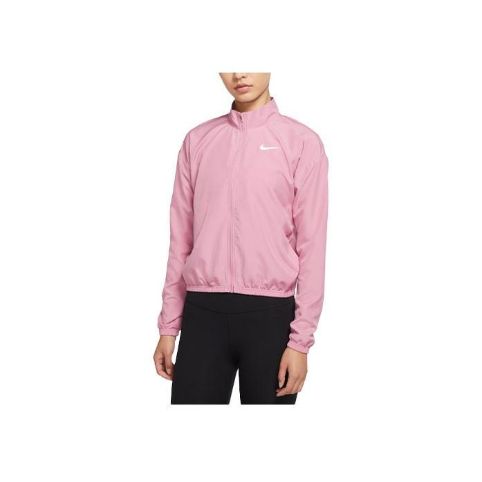 Nike Dri-FIT Swoosh Run Reflective Logo Print Packable Stand Collar Jacket Women Jacket Pink DD4926-630