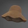 Solid Color Wide Brim Straw Hat Breathable UV Protection Cap Comfortable To Wear Beach Hat  Summer