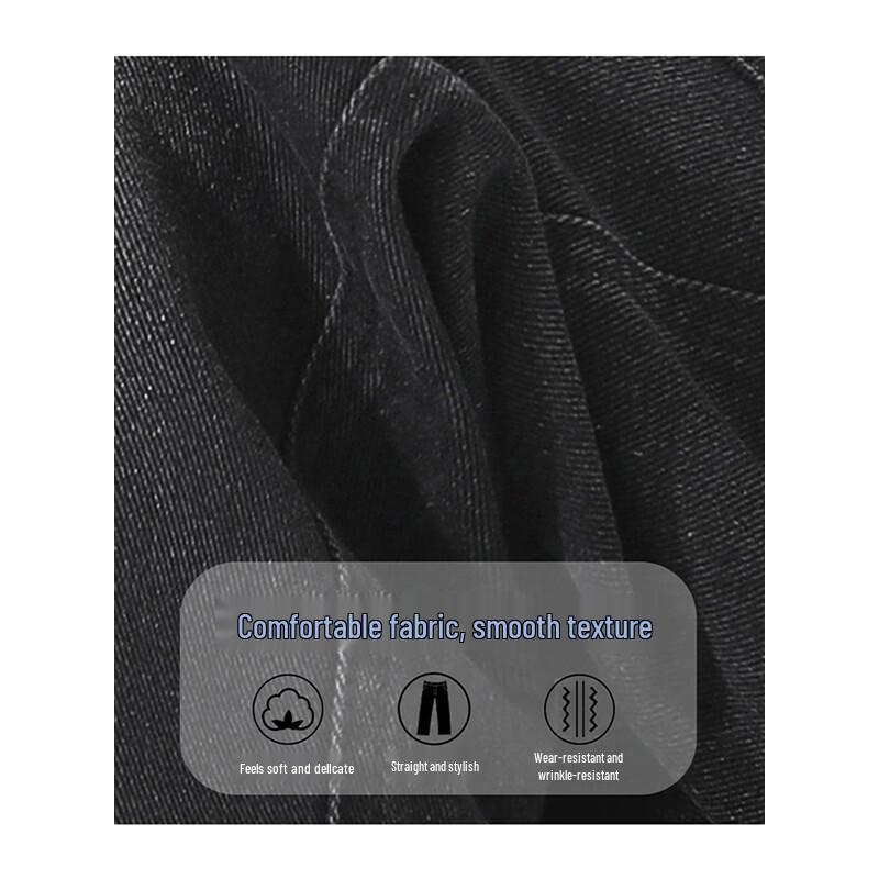 NASA NOAH Men's American Retro Loose Straight-Leg Jeans