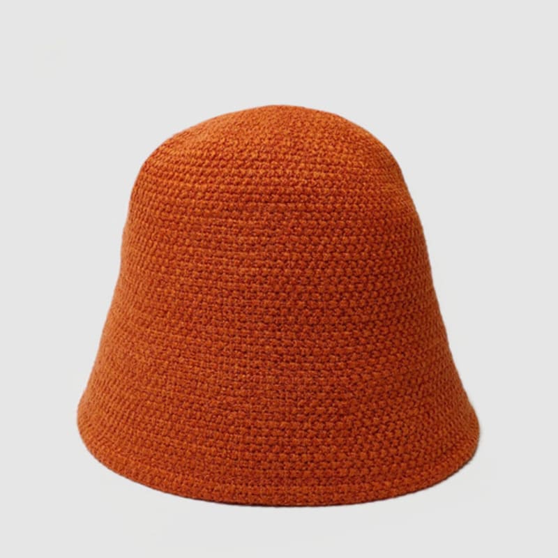 

LALA Шерстяная Шапка Ручной Вязки - Винный ONE