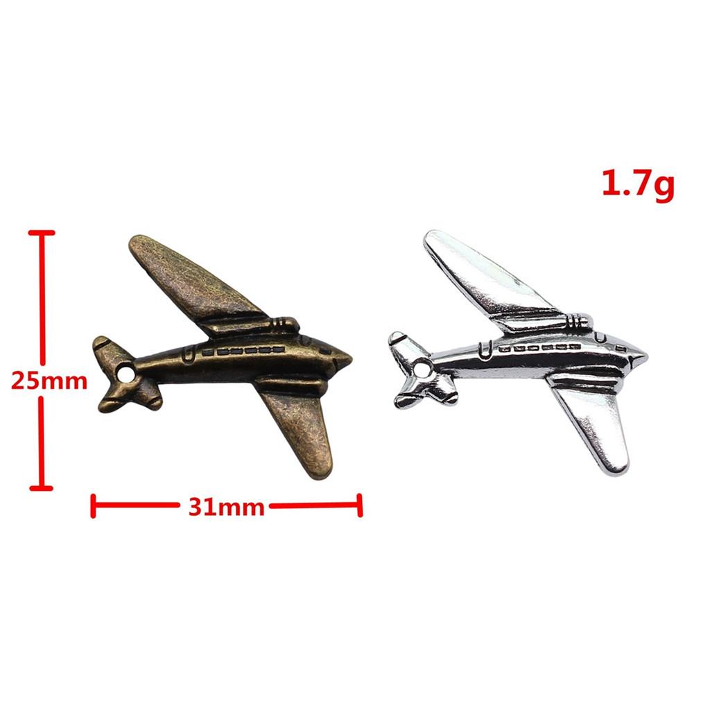 Airplane Charms Multi Color Alloy Car Pendants For Travel Themed Jewelry
