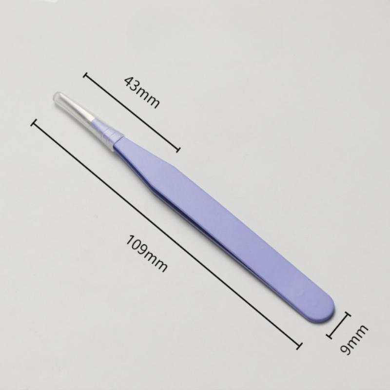 Stainless Steel Straight Curved Tip Tweezers for Nail Art Sticker Rhinestones Picking Tool Makeup Eyelash DIY Tweezer