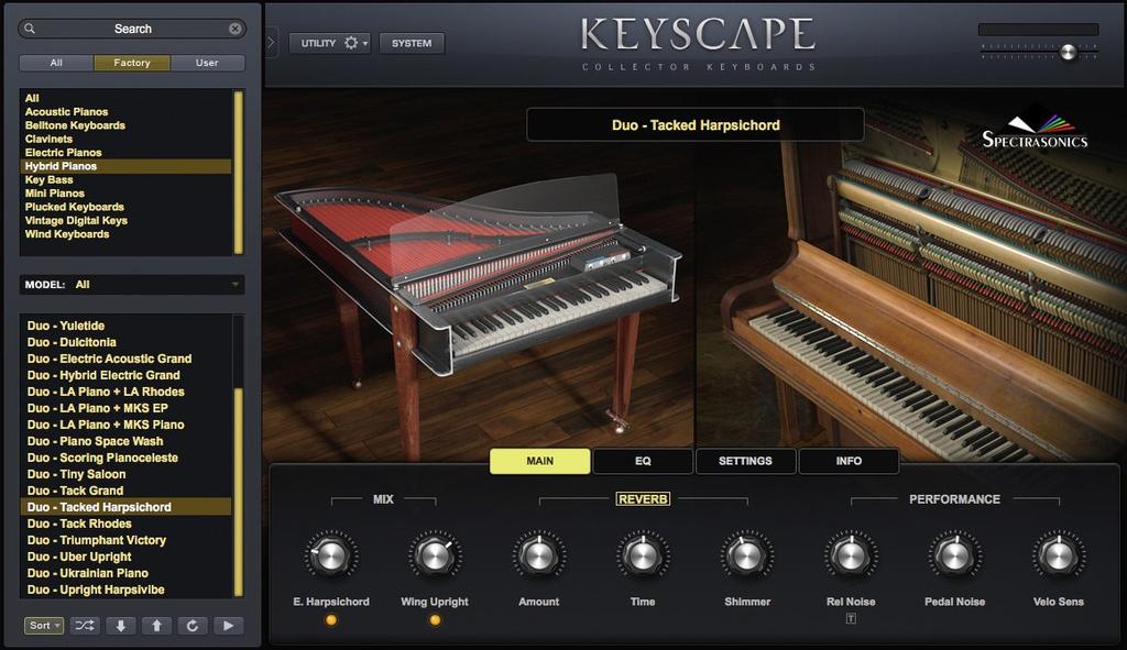 SPECTRASONICS Keyscape [Regular Import] A Huge Virtual Instrument That Collects Many Collectible Keyboard Instruments.