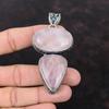 Rose Quartz Gemstone Pendant Unique Jewelry Vintage Pendant 925 Sterling Silver Pendant Handmade Elegant Pendant Silver Jewelry Gift For Him