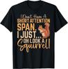 Funny Squirrel Lover I Don't Have a Short Attention Span T-Shirt