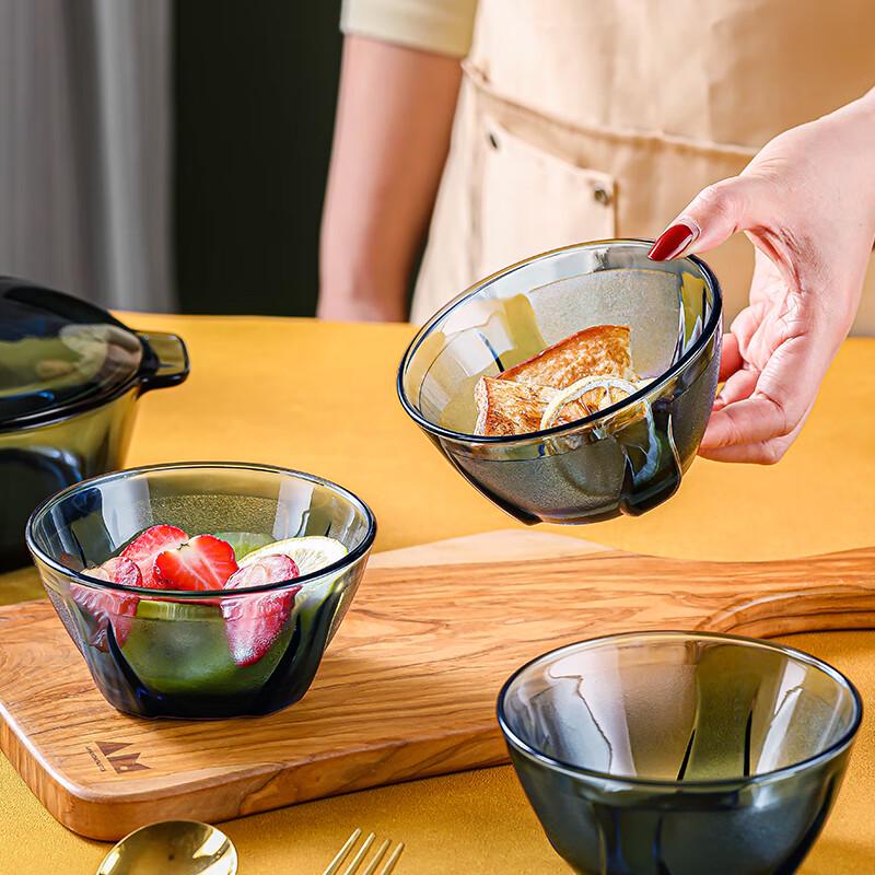 

LOVWISH Dark Blue Crystal Small Bowl Set