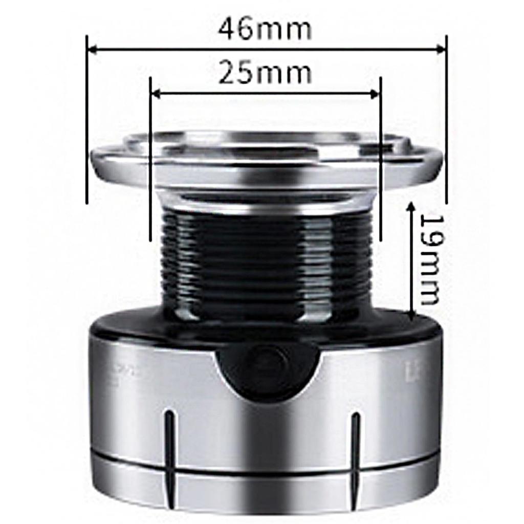 Deep Groove Aluminum Bobbins for and Sizes Various Sizes Saltwater, Freshwater, Long-Distance Fishing, 2000-7000, [Product]