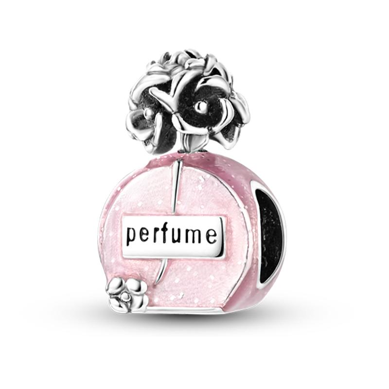 Charms Beads Copper Pink Perfume Bottle Letter Luminous Firefly Tarot Card Beads Fit Diy Bracelets Jewelry