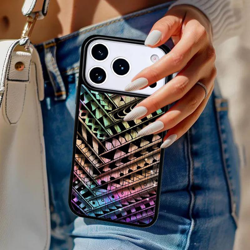 Maori polynesian samoan tribal soft Phone Case For iPhone 17 Air 14 15 13 12 Max Cover For Apple 16e 11 Pro Max Plus Coque