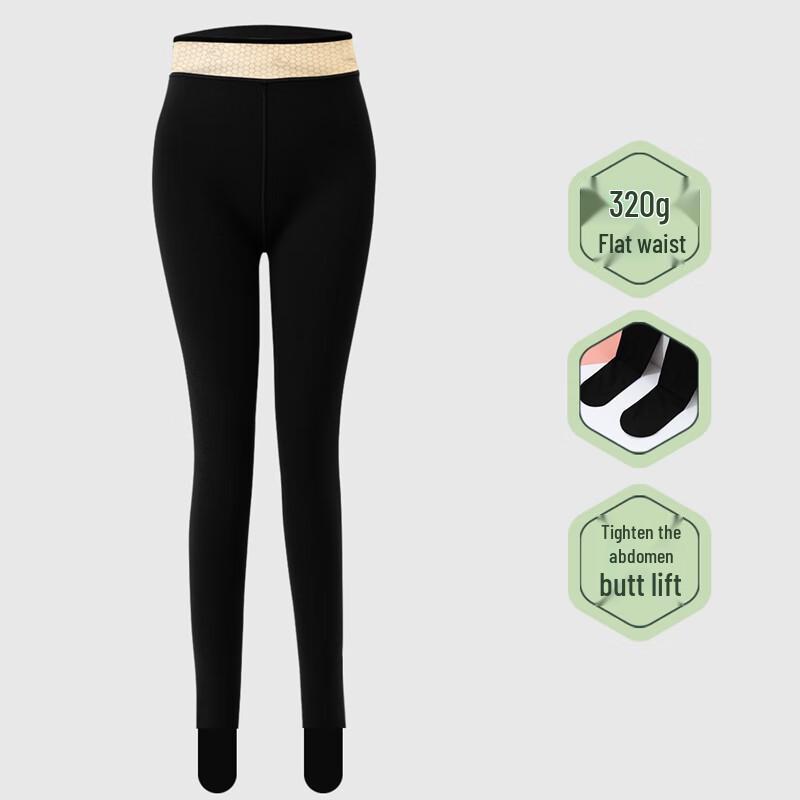 

LXV Women s Fleece-Lined Thermal Leggings One Size