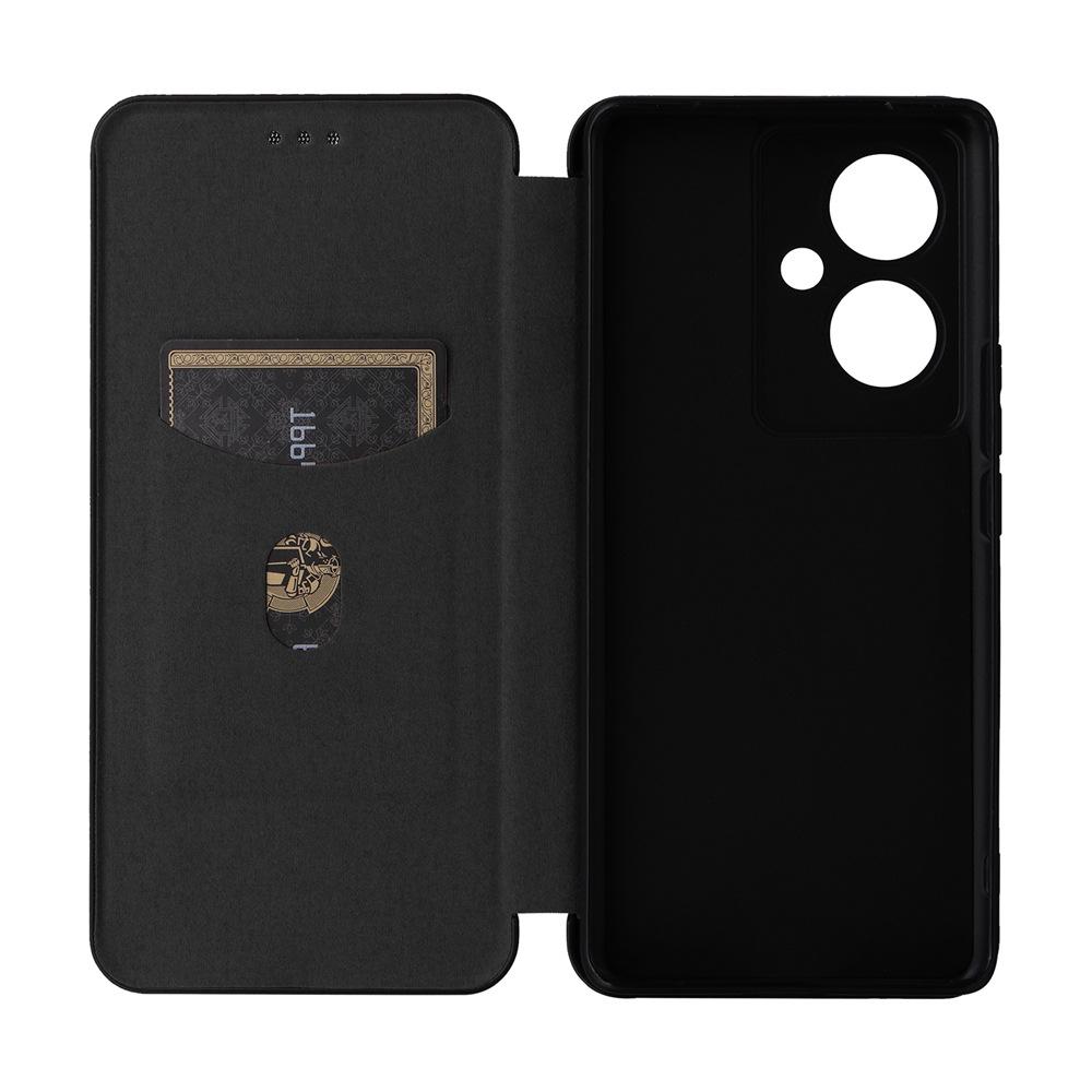 VIVO V29 Lite Multi-card Carbon Fiber Phone Case: Neutral Flip Protective Cover