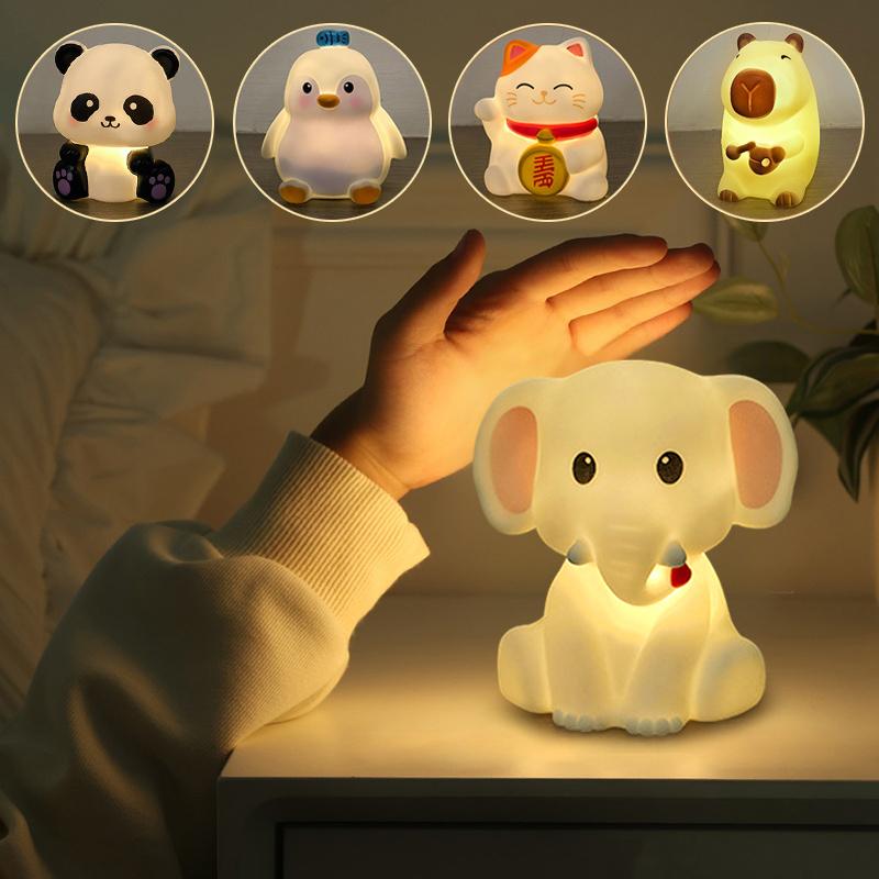 Lámpara de Mesa de Pascua Accesorio de Mesa Lámpara de Panda Linda Recuerdos de Boda Regalos para Fiesta de Panda Decoración de Halloween Accesorio de Lámpara de Dormitorio