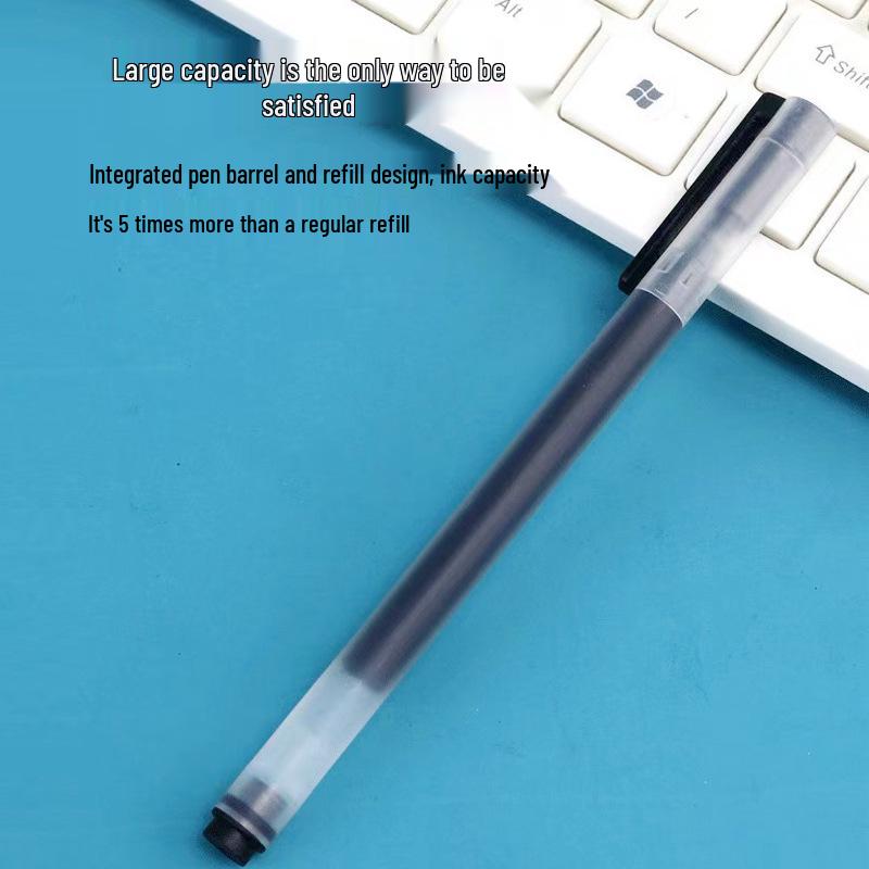 High-Capacity 0.5 Bullet Tip Ballpoint Pen for Students & Offices - Carbon Black Ink