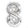 Hot Selling 40 Inch Aluminum Film Balloons Gold Silver Number Balloon for Wedding Party Birthday Decoration