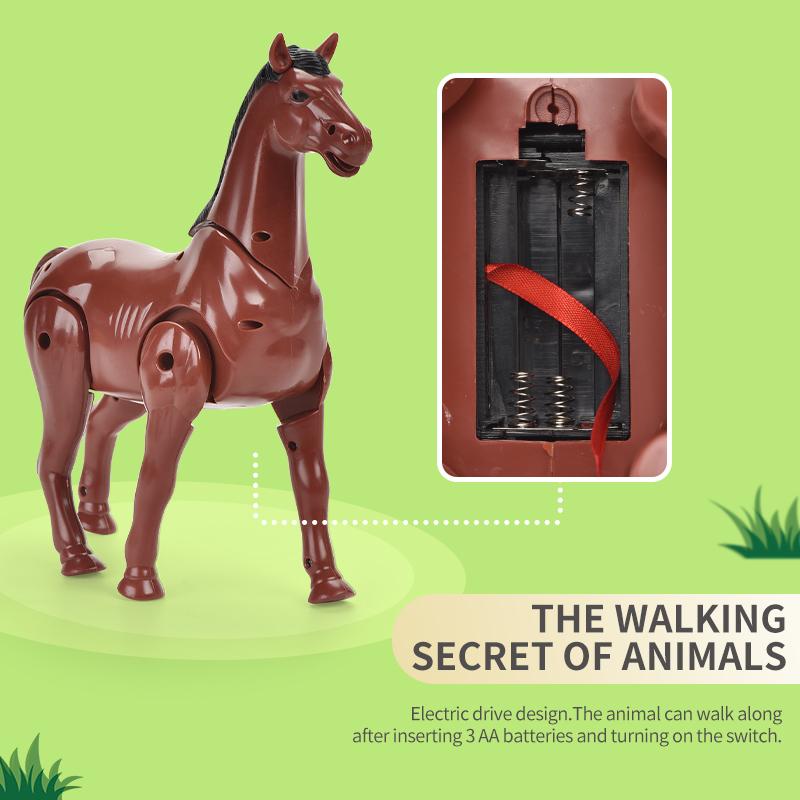 Gratis Frakt Batteridrevet Simulasjon Husdyr Kanin Sebra Hest Melkeku Kveg Gutt Jente Bursdag Leke Gave