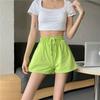 Girls Summer Wear Loose Wide Leg Pajama Pants Wear High Waist Slimming Sports Hot Pants