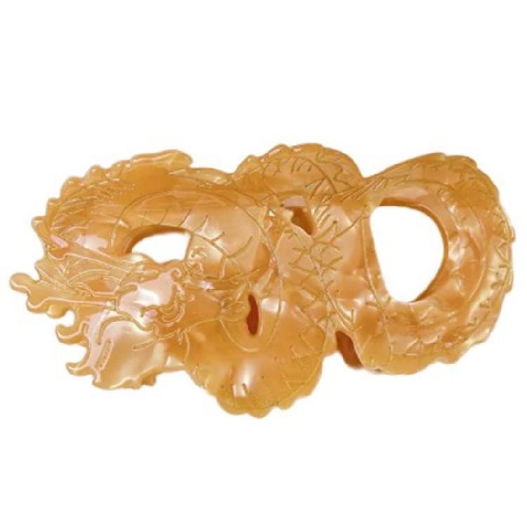 

Delicate Chinese Loong Hair Claw Ponytail Shopping Headwear Female Hair Decors жовтий