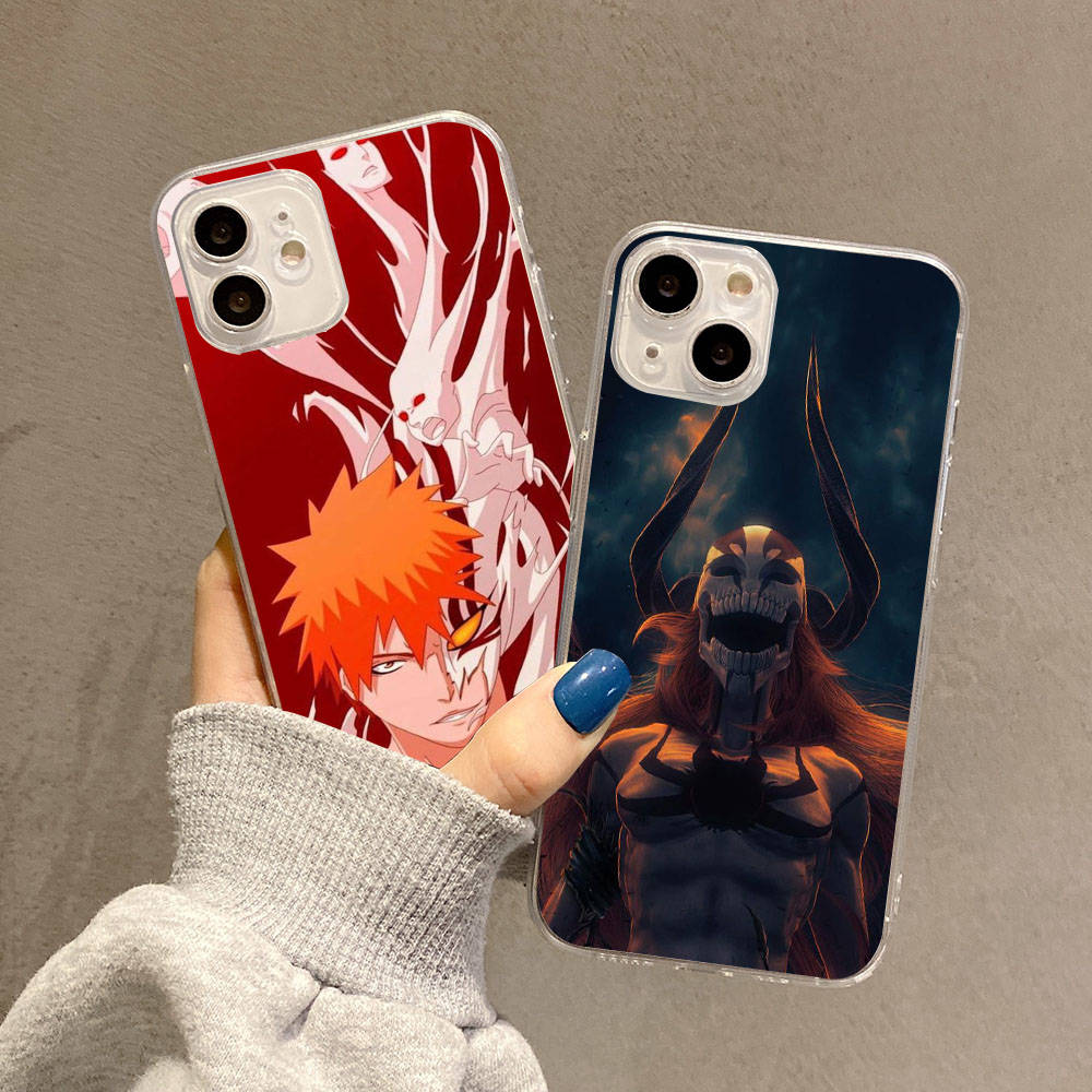 Case for Samsung A04 A14 A23 A34 A54 M23 M33 M52 M53 Realme 10 9 C30S C35 C55 VIVO Y02S Y21 Y51 X80 Pro Transparent Cover WI56 Anime Bleach