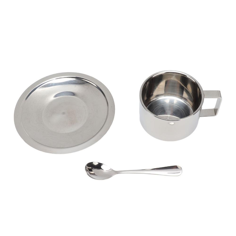 

Rustproof Double Walled Cup 200ml Capacity Tea Cup Modern Latte Cappuccino Cup Cafe 200ML