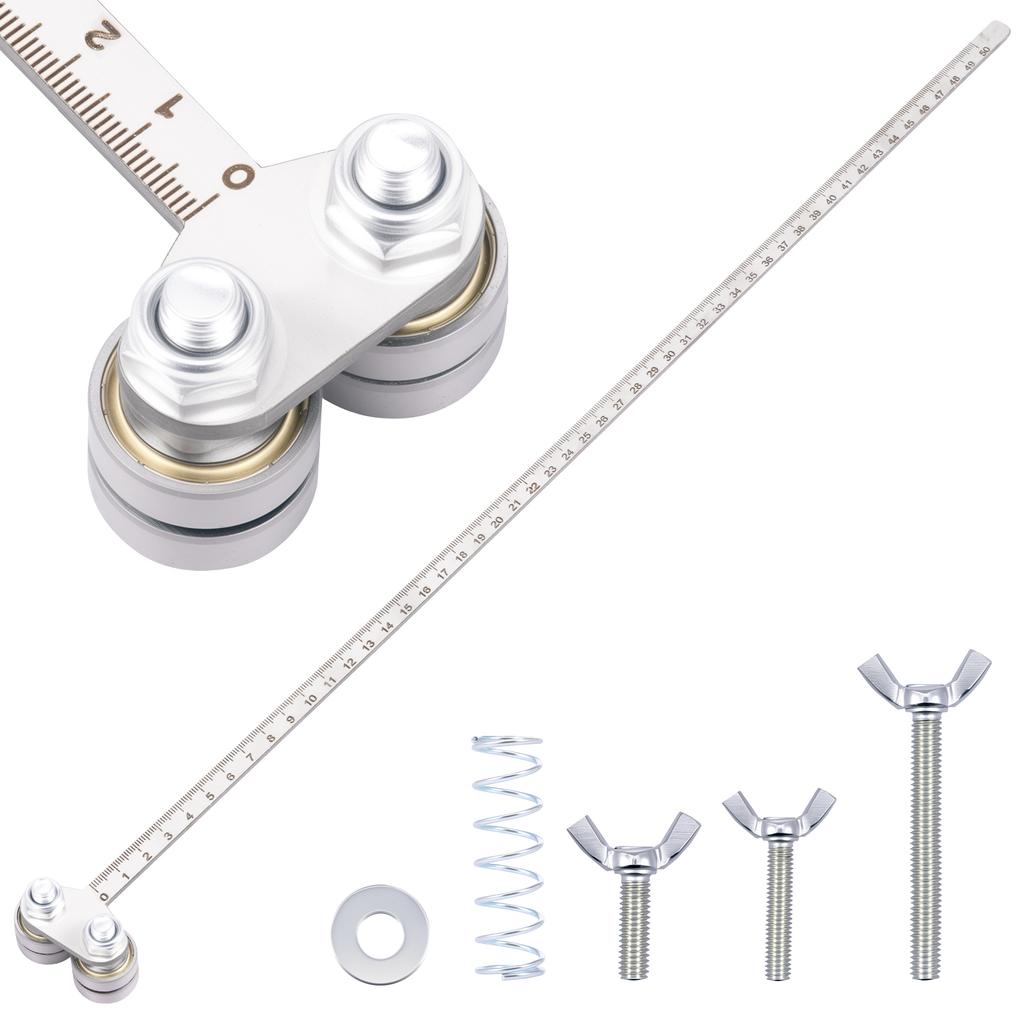 Adjustable Circular Saw Guide Rail Electric Positioning Caliper Stainless Steel Multi-Bearing For Accurate Wood Board Cuts
