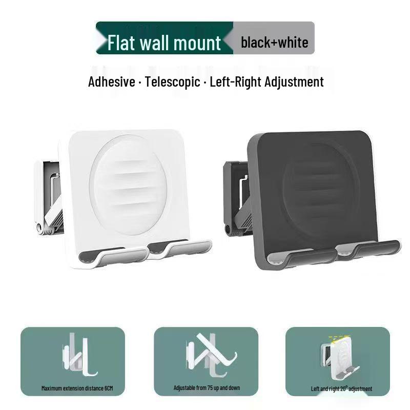 Wall-Mounted Bathroom & Kitchen Phone/Tablet Holder Shelf Multifunction Wall-Mounted Phone Holder