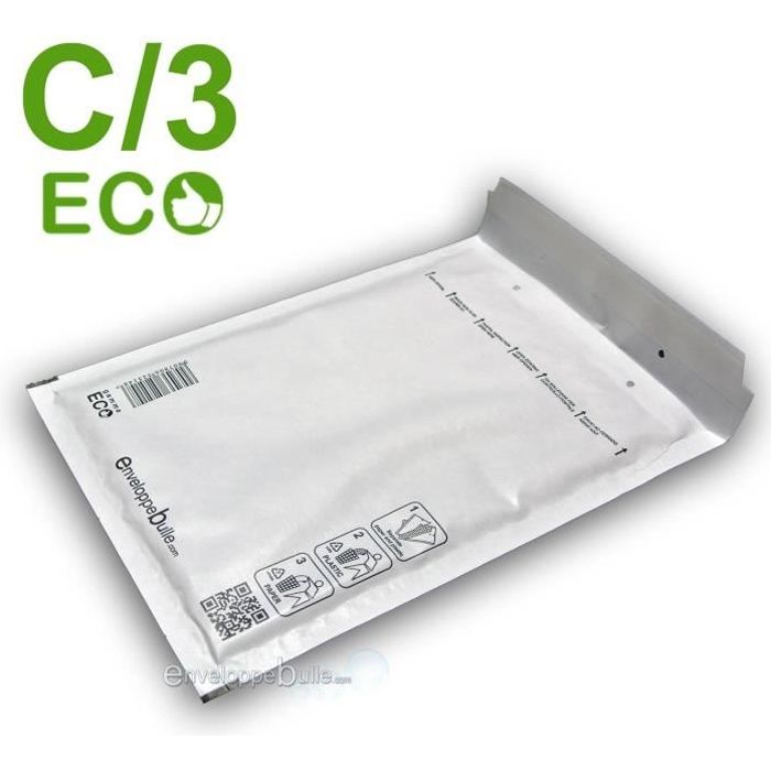 

Бульбашкові конверти - ENVELOPPEBULLE - C/3 - 100 штук - 150x220 мм - ЕКО